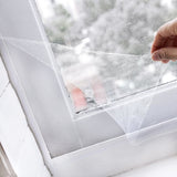Self Adhesive Window Screening Mesh Anti Mosquito Bugs Flies Insects Room Curtain(130*150cm) - Close-Up Angle