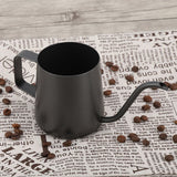 350 ml Stainless Steel Gooseneck Pour Over Drip Coffee Maker Tea Coffee Cup Pot Black