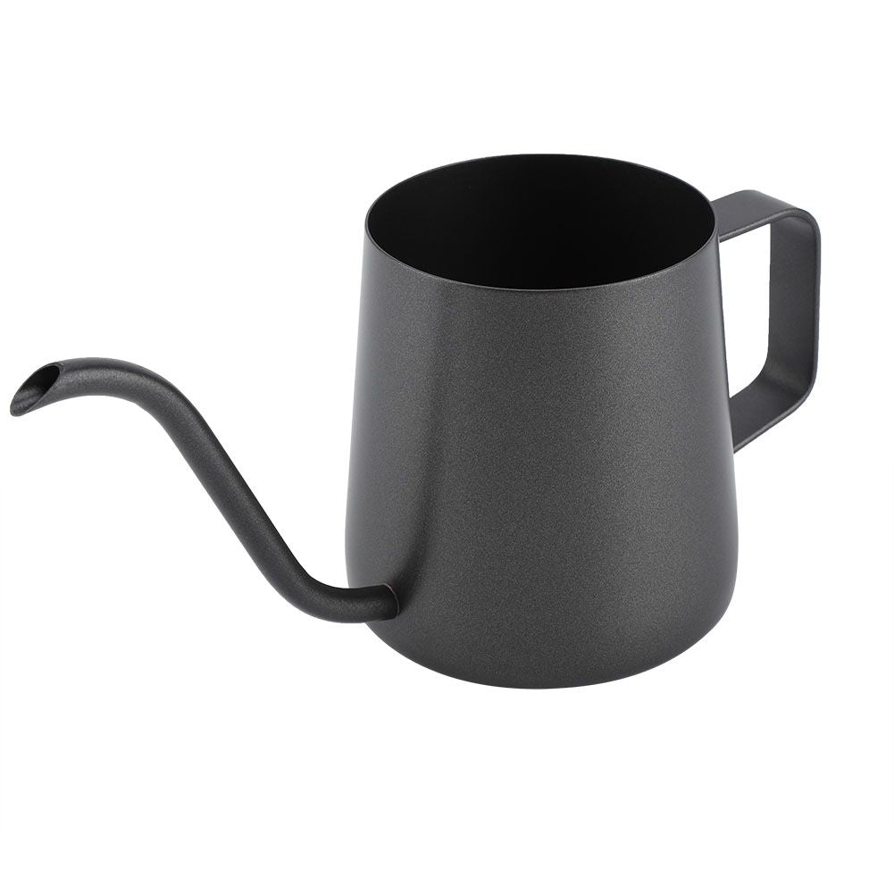 350 ml Stainless Steel Gooseneck Pour Over Drip Coffee Maker Tea Coffee Cup Pot Black