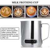 600ml Stainless Steel Milk Frothing Pitcher Espresso Coffee Cup Mugs with Measurement