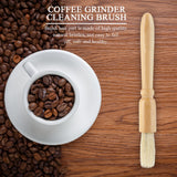Coffee Grinder Machine Cleaning Brush Solid Wooden Handle Practical Cleaner Tool Accessory