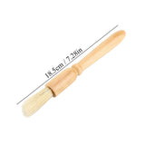 Coffee Grinder Machine Cleaning Brush Solid Wooden Handle Practical Cleaner Tool Accessory - Rear View
