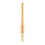 Coffee Grinder Machine Cleaning Brush Solid Wooden Handle Practical Cleaner Tool Accessory - Close-Up Angle