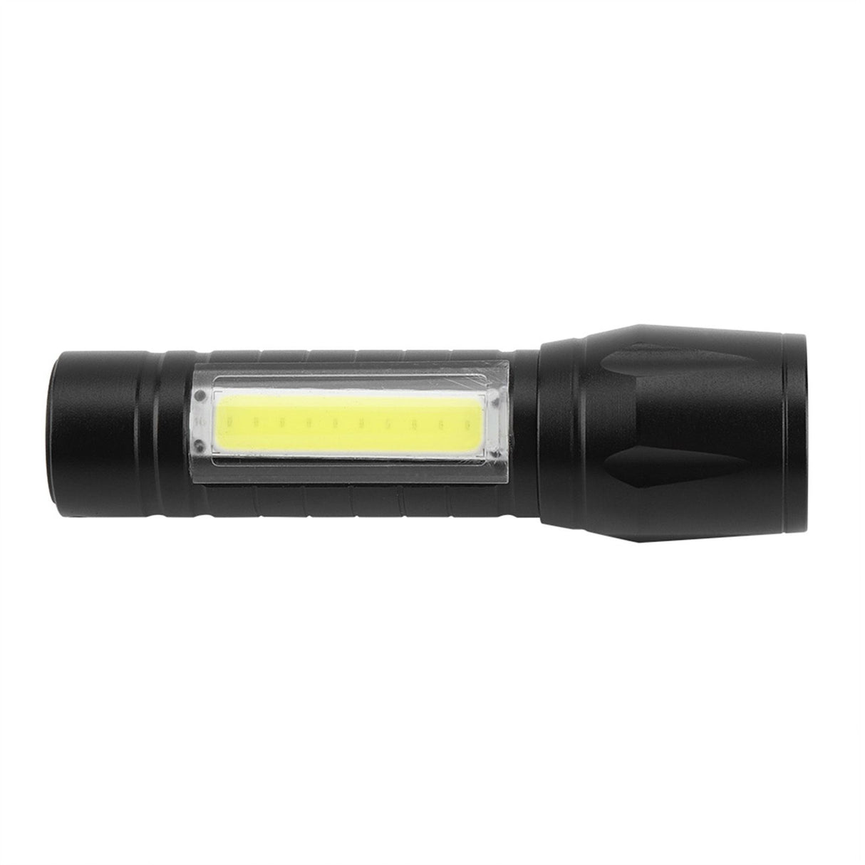 Portable XPE + COB Waterproof Telescopic Zoom 3 Modes LED Torch Outdoor