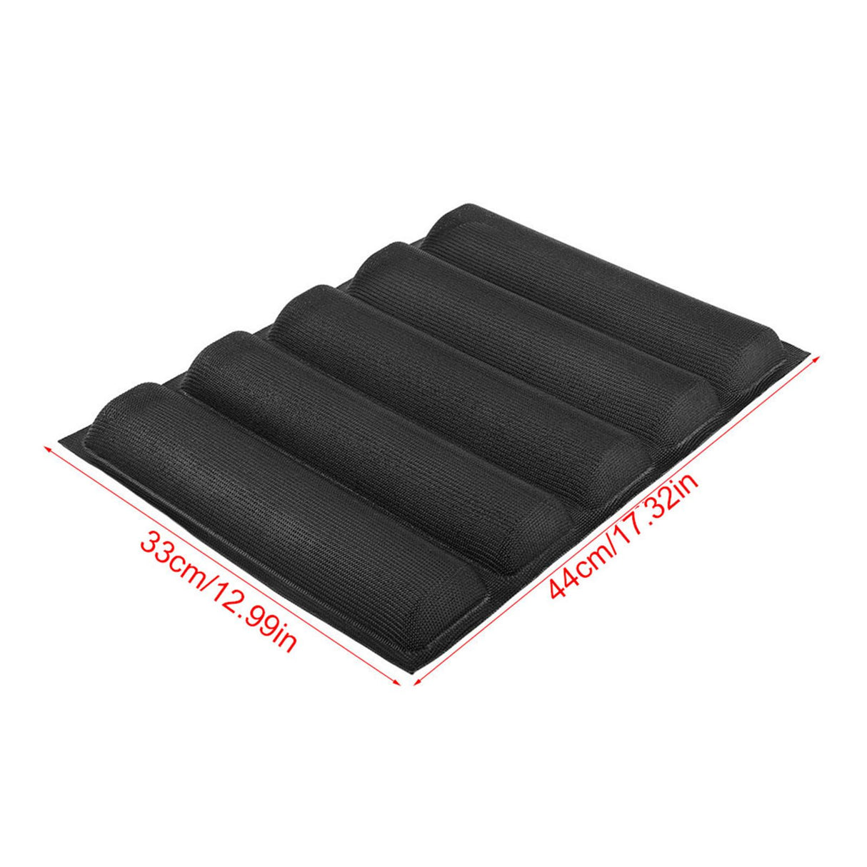 Silicone Oblong Shape Bread Molds Baguette Pan French Bakeware Tray