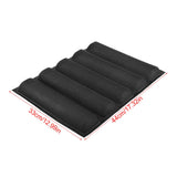Silicone Oblong Shape Bread Molds Baguette Pan French Bakeware Tray