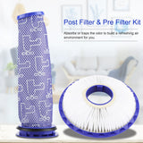 For HEPA Compatible Post Filter Pre Filter Kit For DC41,DC65,DC66 Animal and Ball Vacuums - Side View