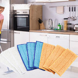 9 PCS Replacement Microfiber Mop Washable Mop head Mop Pads Fit Flat Spray Mops Set