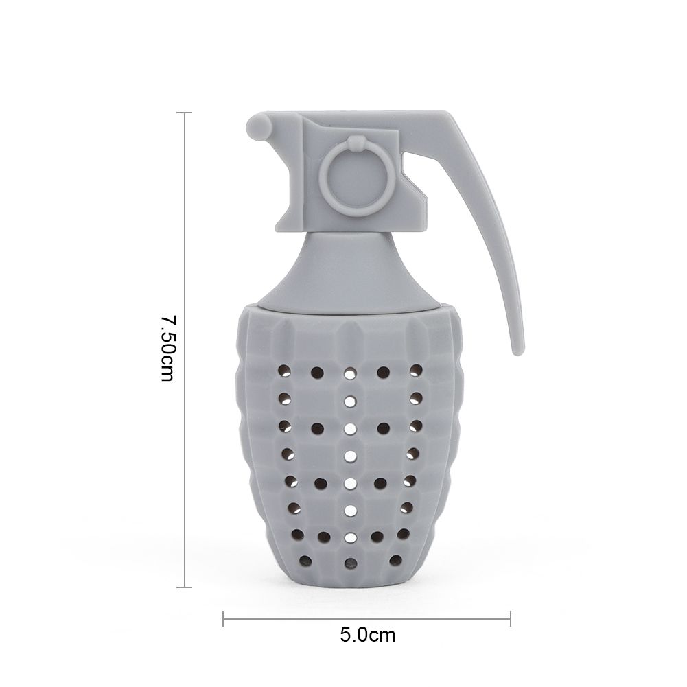 Cute Silicone Tea Infuser Food Grade Grenade Shape Design Tea Filter Funny Tea Strainer