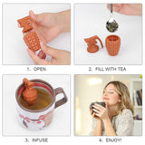 Cute Silicone Tea Infuser Food Grade Grenade Shape Design Tea Filter Funny Tea Strainer