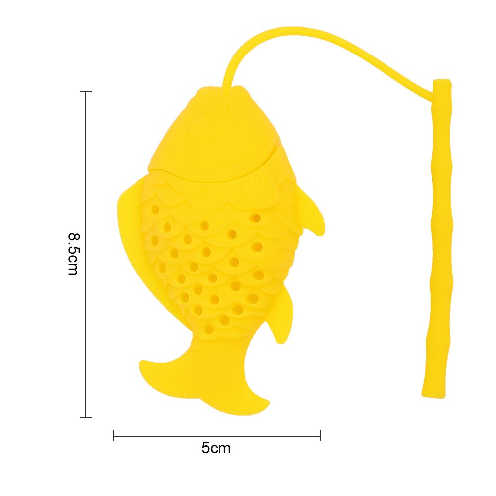 Cute Silicone Tea Infuser Food Grade Fish Shape Design Tea Filter Funny Tea Strainer