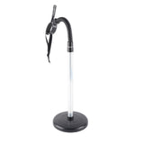 Hair Dryer Stand with Adjustable Height and Stable Base Women Pets Air Blower Holder - Rear View