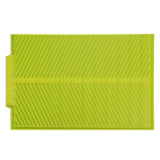 Rectangle Silicone Drain Mat Drying Dishes Pad Heat Resistant Slip proof Tray(Green)