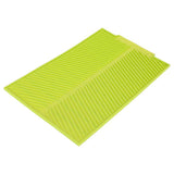 Rectangle Silicone Drain Mat Drying Dishes Pad Heat Resistant Slip proof Tray(Green) - Extra Image