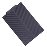 Rectangle Silicone Drain Mat Drying Dishes Pad Heat Resistant Slip proof Tray(Grey)