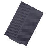 Rectangle Silicone Drain Mat Drying Dishes Pad Heat Resistant Slip proof Tray(Grey) - Top-Down View