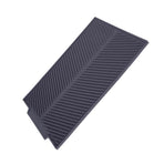 Rectangle Silicone Drain Mat Drying Dishes Pad Heat Resistant Slip proof Tray(Grey)