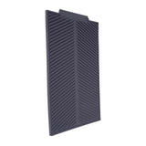 Rectangle Silicone Drain Mat Drying Dishes Pad Heat Resistant Slip proof Tray(Grey) - Close-Up Angle