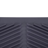 Rectangle Silicone Drain Mat Drying Dishes Pad Heat Resistant Slip proof Tray(Grey)
