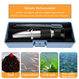 Seawater Salinity Meter Aquarium Optics Refractometer Temperature ATC Digital 0 - 10% - Side View