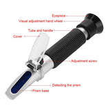 58~92% Wort Specific Gravity Refractometer Beer Fruit Juice Wine Sugar Test - 45-Degree Angle