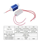 Ozone Generator Ozonator Ionizer Tube Air Purifier Quartz Tube Power Supply 220V 3G - Top-Down View