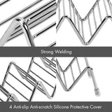 Taco Holder Set of 4, Premium Stainless Steel Taco Stand Rack for Kids Hard or Soft Shell Tacos - Extra Image