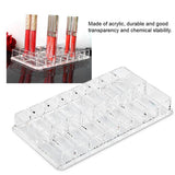 16 Grid Transparent Acrylic Larger Compact Organizer Power Eyebrow Powder Holder Store Box - Top-Down View