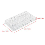 16 Grid Transparent Acrylic Larger Compact Organizer Power Eyebrow Powder Holder Store Box