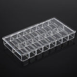 16 Grid Transparent Acrylic Larger Compact Organizer Power Eyebrow Powder Holder Store Box