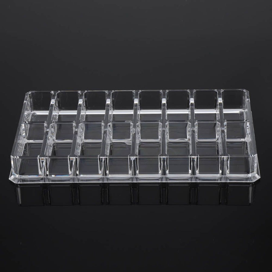 16 Grid Transparent Acrylic Larger Compact Organizer Power Eyebrow Powder Holder Store Box