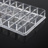 16 Grid Transparent Acrylic Larger Compact Organizer Power Eyebrow Powder Holder Store Box