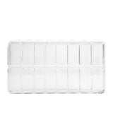 16 Grid Transparent Acrylic Larger Compact Organizer Power Eyebrow Powder Holder Store Box
