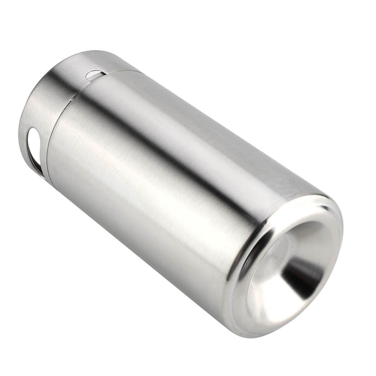 4L Mini Stainless Steel Beer Barrel with Spiral Cover Lid Practical Home Hotel Supplies