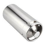 4L Mini Stainless Steel Beer Barrel with Spiral Cover Lid Practical Home Hotel Supplies - Top-Down View