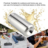 4L Mini Stainless Steel Beer Barrel with Spiral Cover Lid Practical Home Hotel Supplies