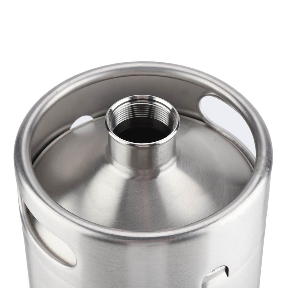 4L Mini Stainless Steel Beer Barrel with Spiral Cover Lid Practical Home Hotel Supplies