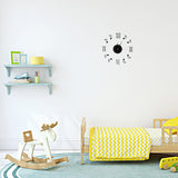 Musical Note Wall Clock with Vinyl CD Dial Plate and 3D Roman Numerals for Home Decor - Extra Image