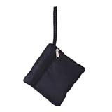 Portable Children Kids Mesh Drawstring Backpack Outdoor Beach Shell Toy Storage Bag (Black)