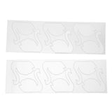 Acrylic Mirror Swan Wall Decal Sticker Art DIY for Home Nursery Room Decoration(Silver) - Top-Down View