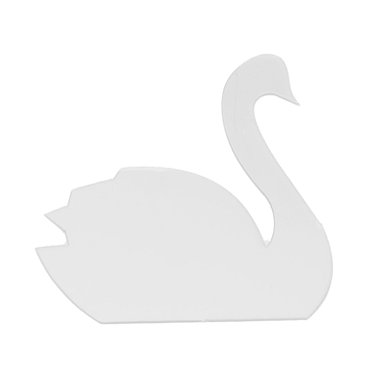 Acrylic Mirror Swan Wall Decal Sticker Art DIY for Home Nursery Room Decoration(Silver)