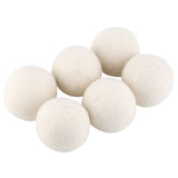 6Pcs 6cm Natural Wool Balls Water Absorption Eliminates Static Laundry Replacement