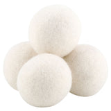6Pcs 6cm Natural Wool Balls Water Absorption Eliminates Static Laundry Replacement - Extra Image