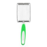 Stainless Steel Luncheon Meat Cutter Ham Fruit Tomato Kitchen Soft Food Cutting Tool (Green)