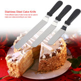 3pcs/ Set Stainless Steel Cake Knife for Decoration Professional Tool Kitchen Spatula - Front View