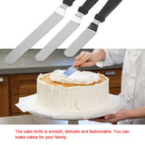3pcs/ Set Stainless Steel Cake Knife for Decoration Professional Tool Kitchen Spatula - Side View