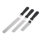 3pcs/ Set Stainless Steel Cake Knife for Decoration Professional Tool Kitchen Spatula - Top-Down View