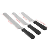 3pcs/ Set Stainless Steel Cake Knife for Decoration Professional Tool Kitchen Spatula - Extra Image