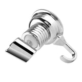 Strong Suction Cup Adjustable Shower Head Holder with Towel Hook Bathroom Wall Mount Bracket - Rear View