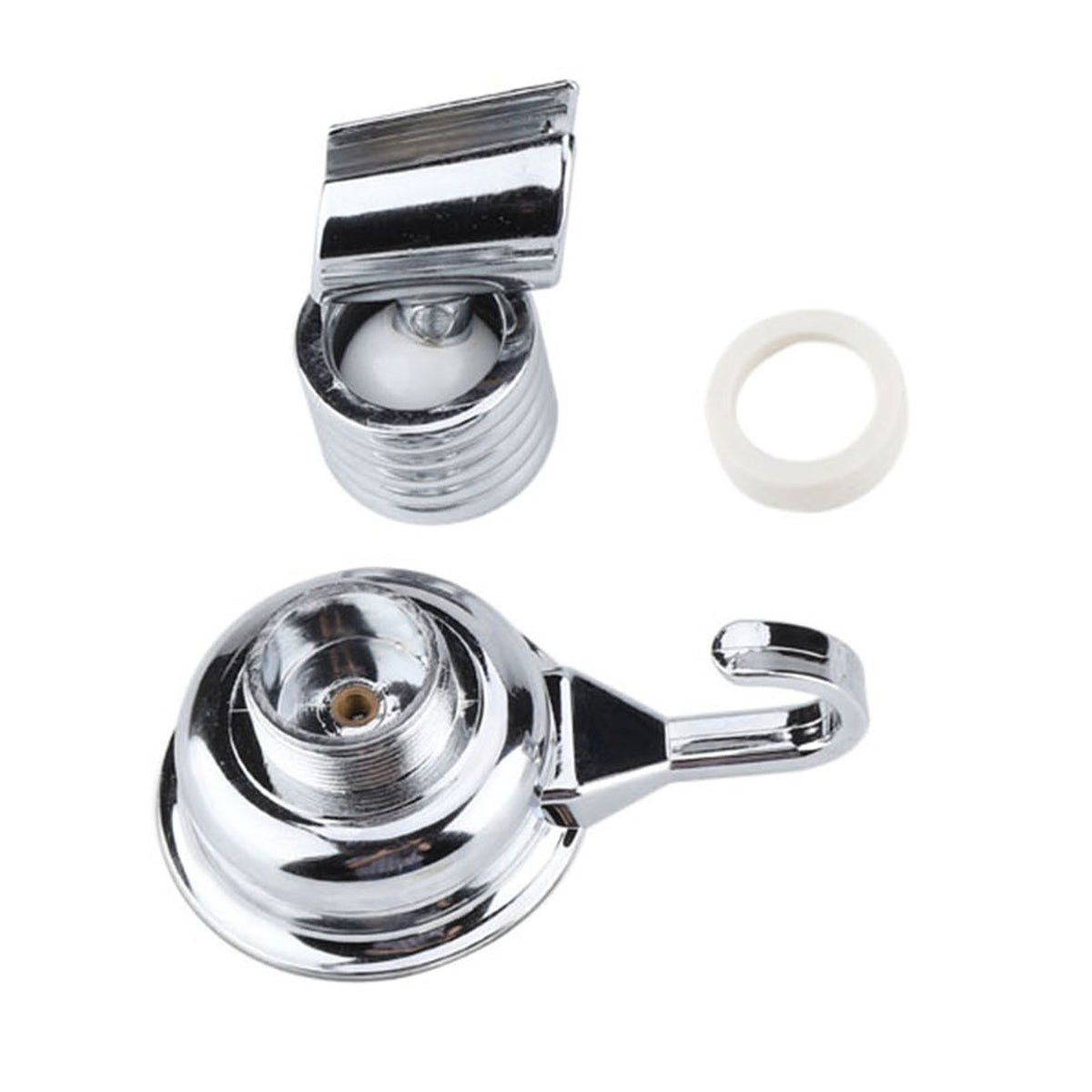 Strong Suction Cup Adjustable Shower Head Holder with Towel Hook Bathroom Wall Mount Bracket